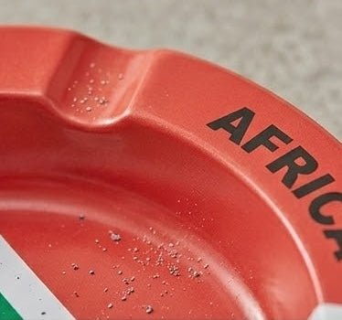 South African Flag Metal Ashtrays 14cm
