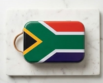 South African Flag Plasters IN TIN