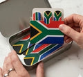 South African Flag Plasters IN TIN