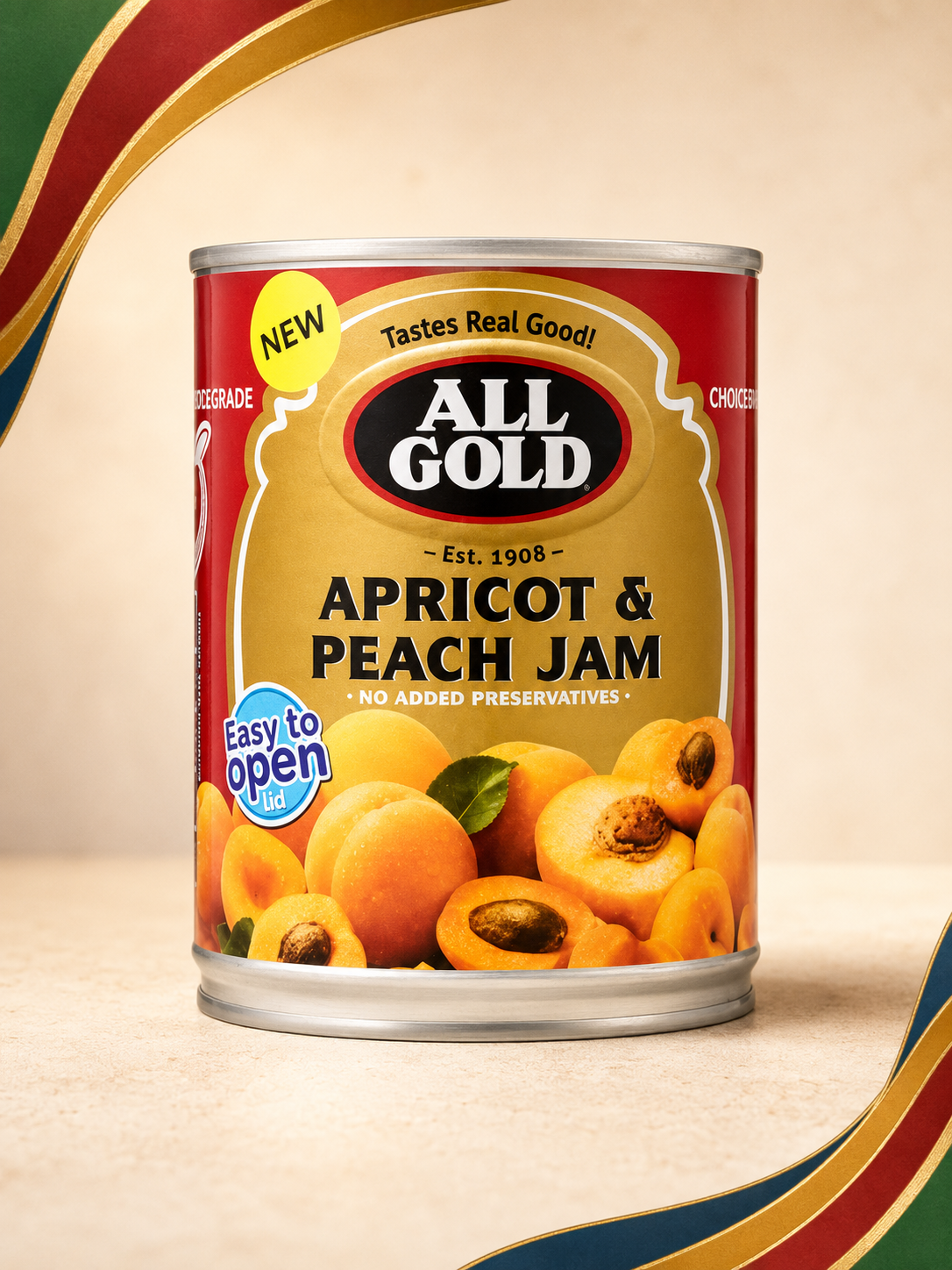 All Gold Apricot & Peach Jam  450g