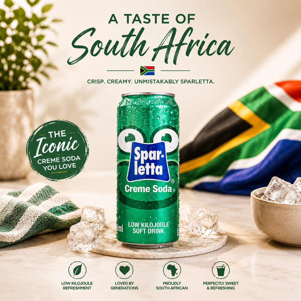 Sparletta Creme Soda Cans 300ml