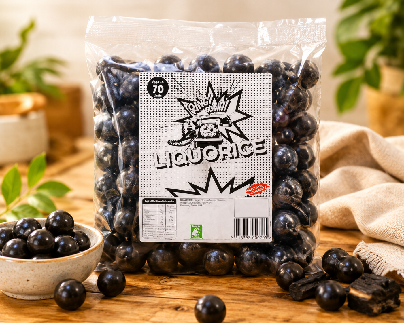 MARBURG BALLS LIQUORICE 40's ( Black Balls)