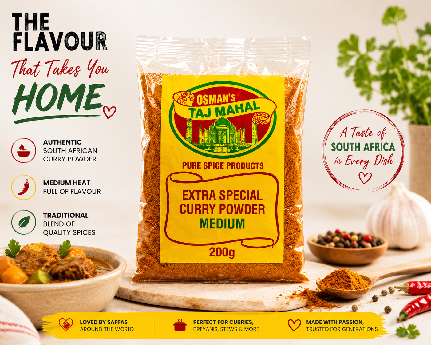 Osmans Curry Powder - Medium 200g