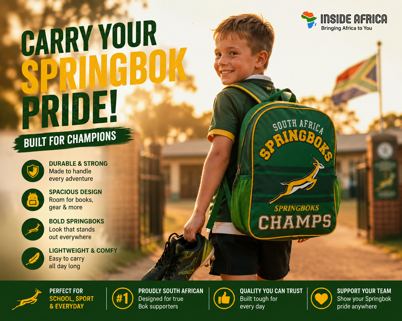 Springboks Backpack ( champs )