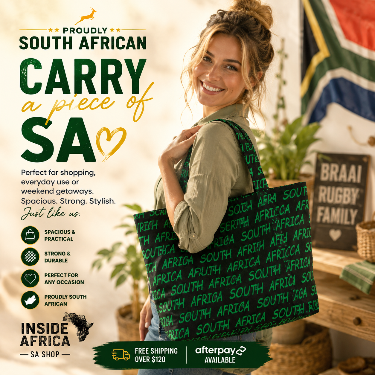 South Africa wording Bag
