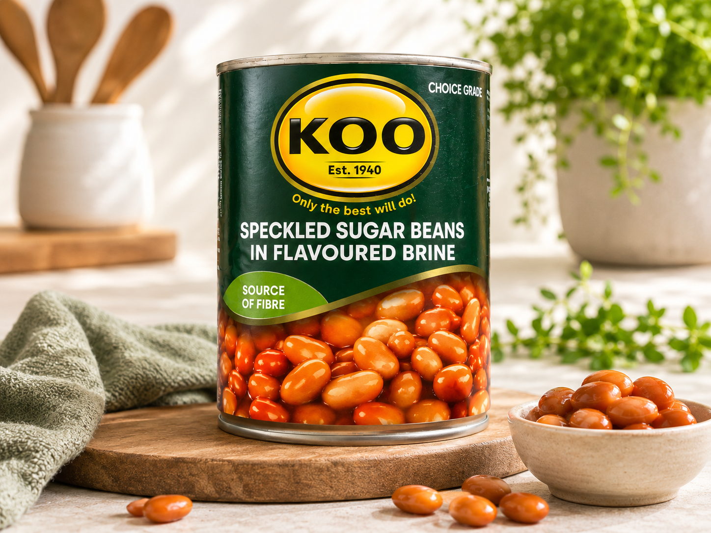 Koo - Speckled Sugar Beans in Flavoured brine 410g