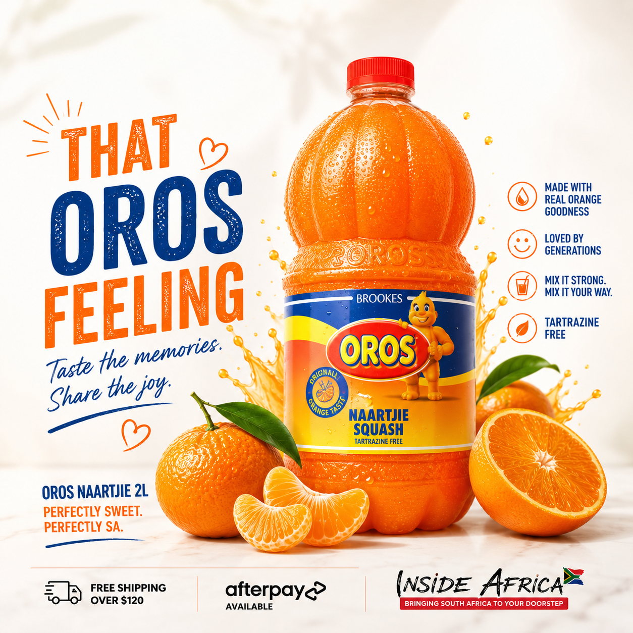 Oros Naartjie Cordial 2 litre