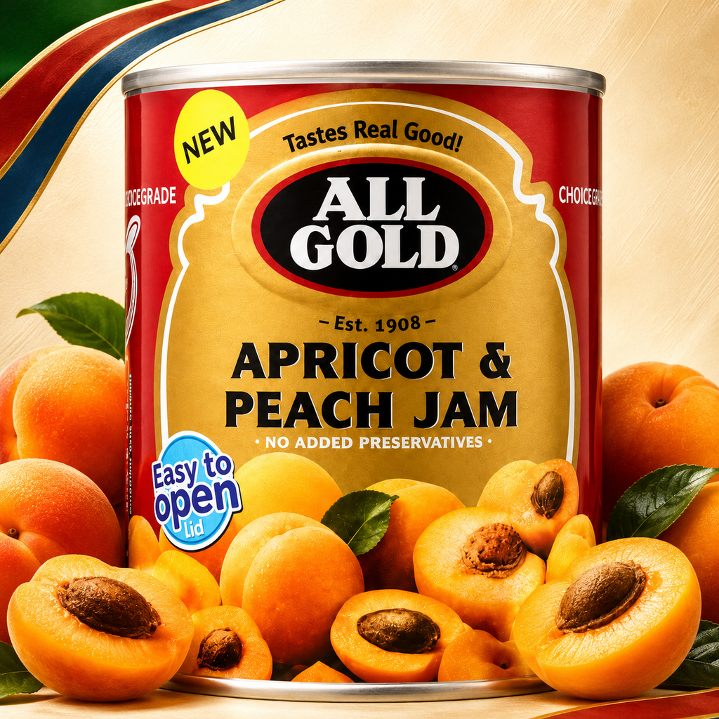 All Gold Apricot & Peach Jam  450g
