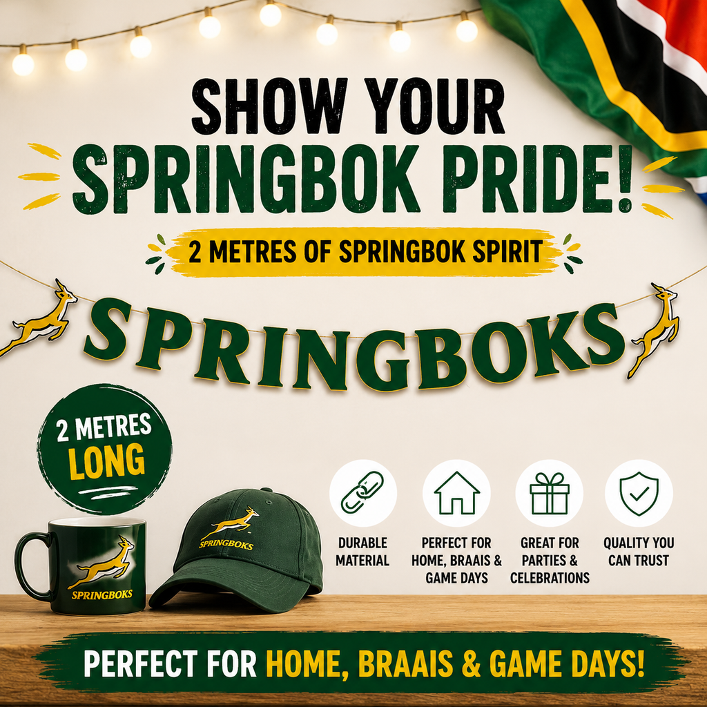 Springbok Letter Banner 2metres