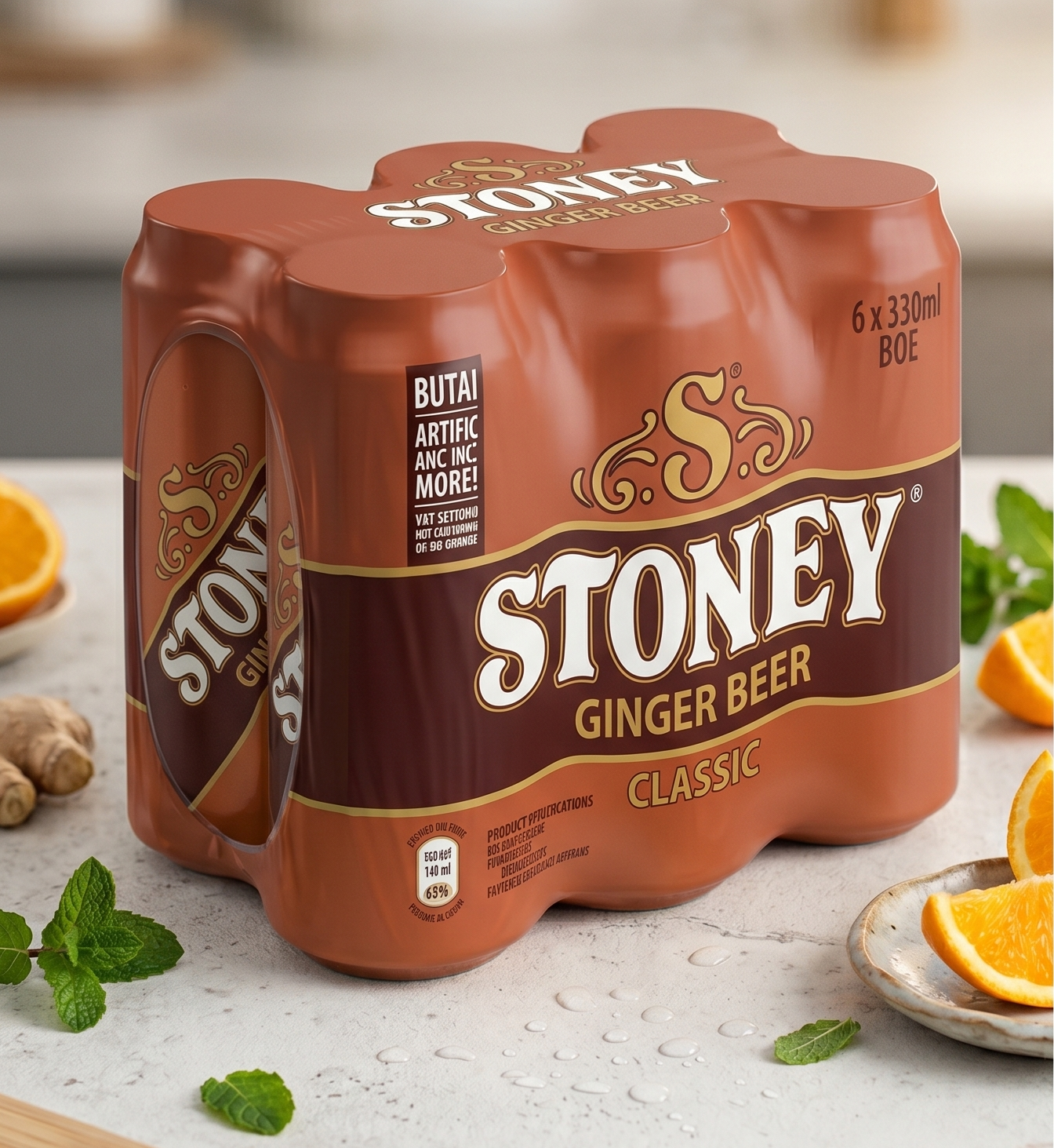 Stoney Ginger Beer 300ml (1 Pack or 6Pack)
