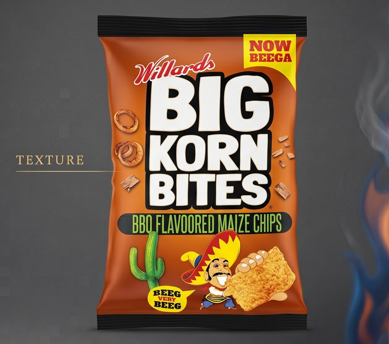 Willards Big Korn Bites - BBQ 120g
