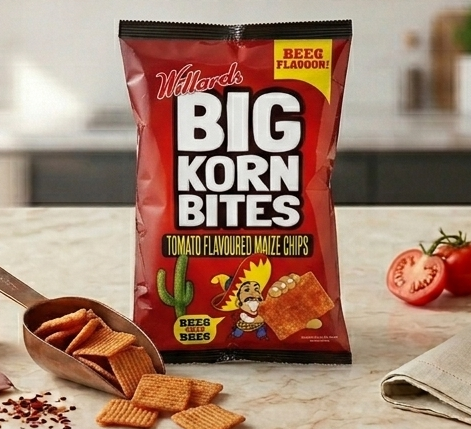 Willards Big Korn Bites Tomato 120g