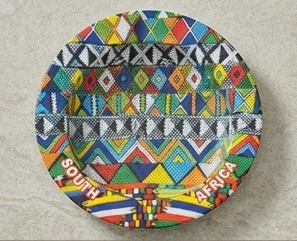 South African Art Design Metal Ashtrays 14cm