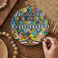 South African Art Design Metal Ashtrays 14cm
