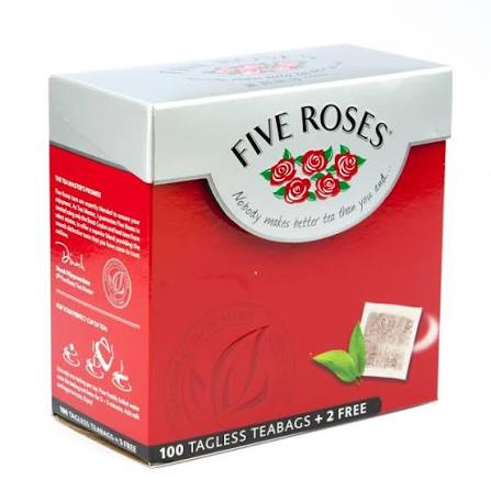 Five Roses Tagless Tea Bags 100s Pack