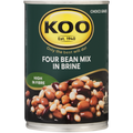 KOO Four Bean Mix In Brine Can 410g