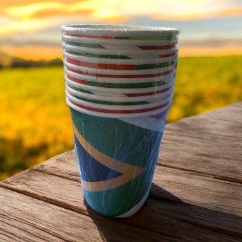 SA FLAG Paper Cups ( Pack of 10 )