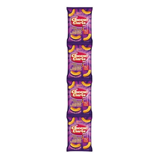 Willards Cheese Curls Fruit Chutney 4x 16g Strips