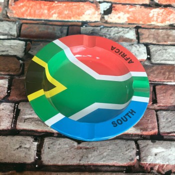 South African Flag Metal Ashtrays 14cm