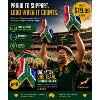 South African Supporter Gear Hand Glove