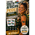 TATTOOS ( Temporary) - South Africa Words (Pack of 12)